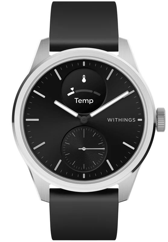 Withings ScanWatch 2 — hybrid smartwatch with temperature, SpO₂ and ECG sensors